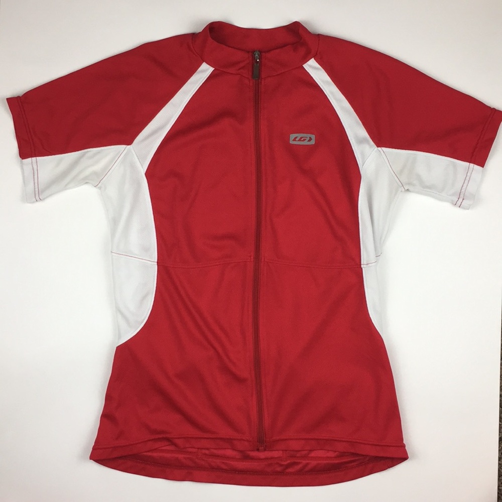 Garneau Red + White Cycling Jersey